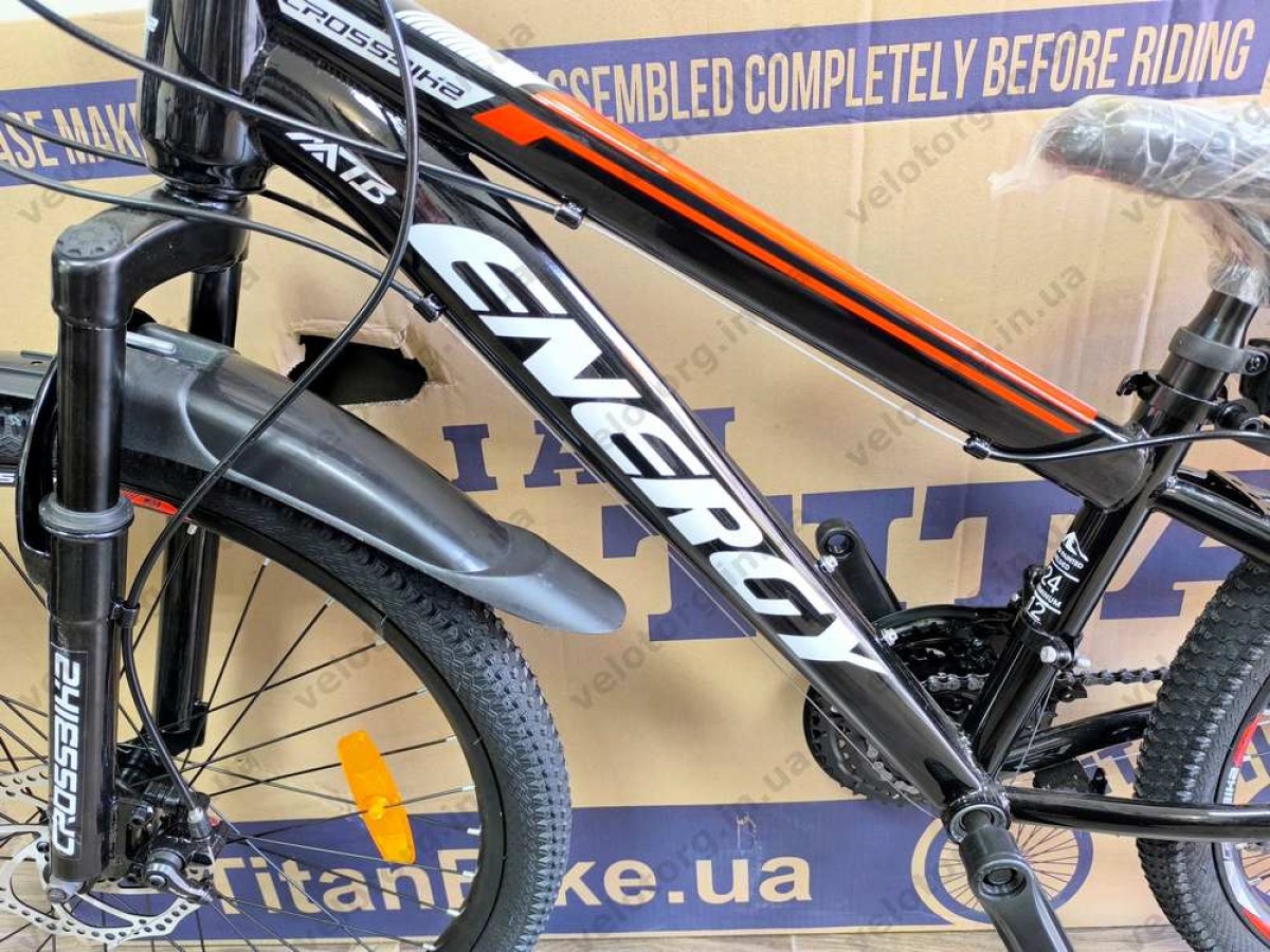 Велосипед Crossbike 24″ Energy рама 12″ black-red