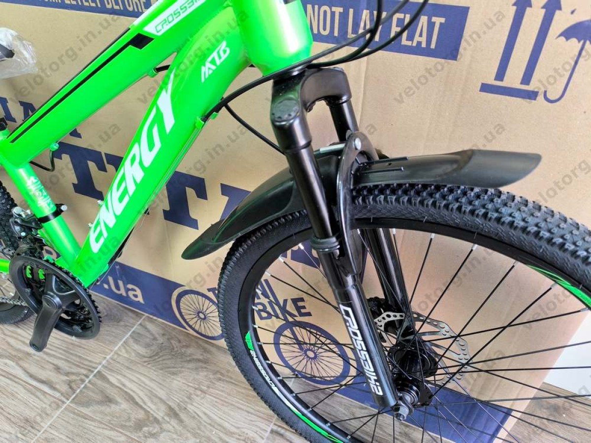 Велосипед Crossbike 24″ Energy рама 12″ green