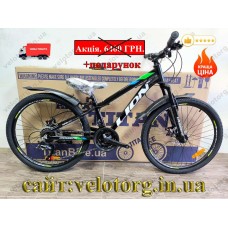 Велосипед Crossbike 24" Lion 2025 Рама 11" black-green