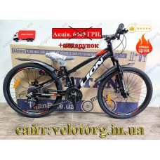 Велосипед Crossbike 24″ Lion рама 11″ black-red