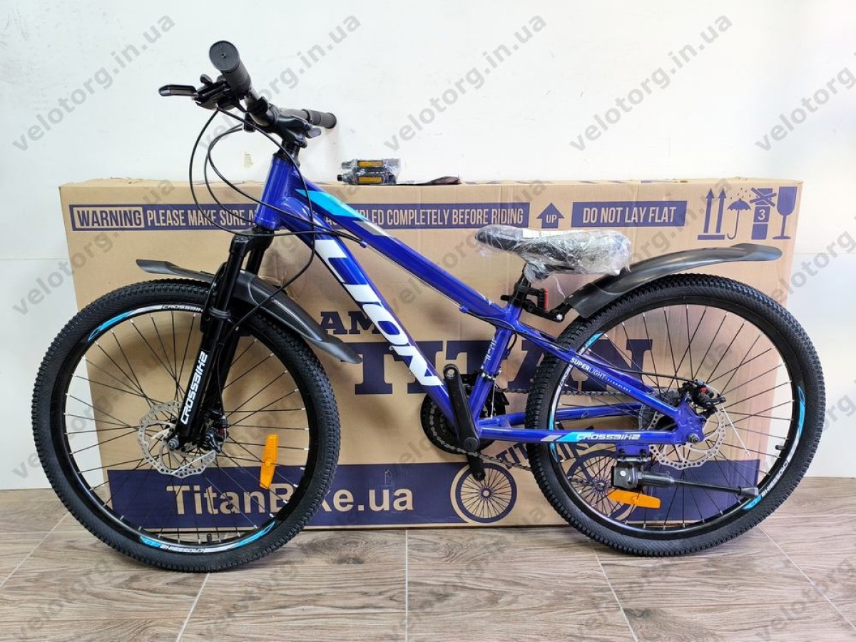 Велосипед Crossbike 24" Lion 2025 Рама 11" blue