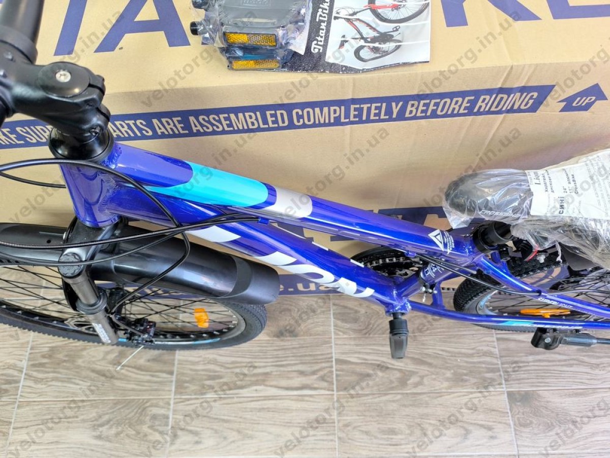 Велосипед Crossbike 24" Lion 2025 Рама 11" blue