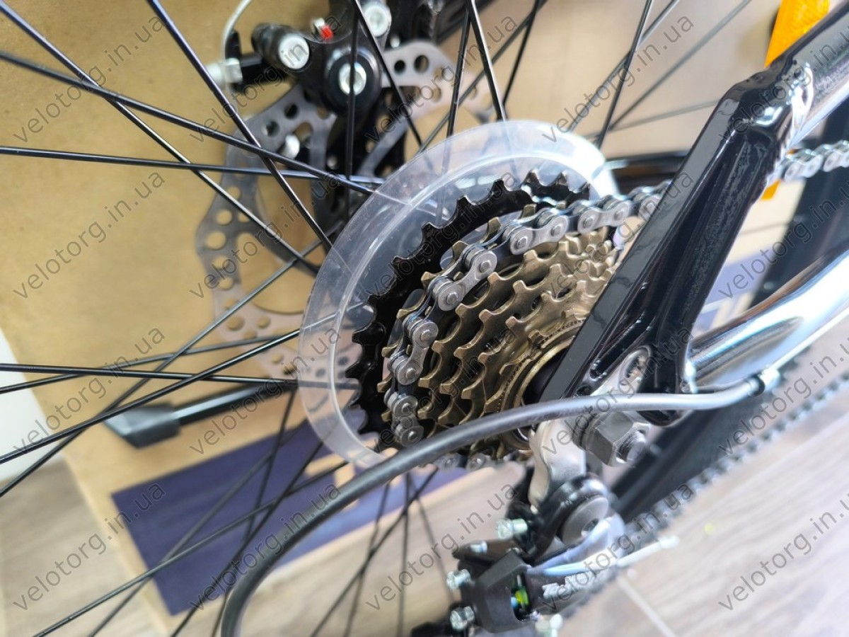 Велосипед Crossbike 24" Next 2025 Рама 12" black-blue — надійний гірський байк для підлітків