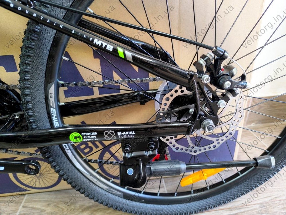Велосипед Crossbike 24" Next 2025 Рама 12" black-green — надійний гірський байк для підлітків