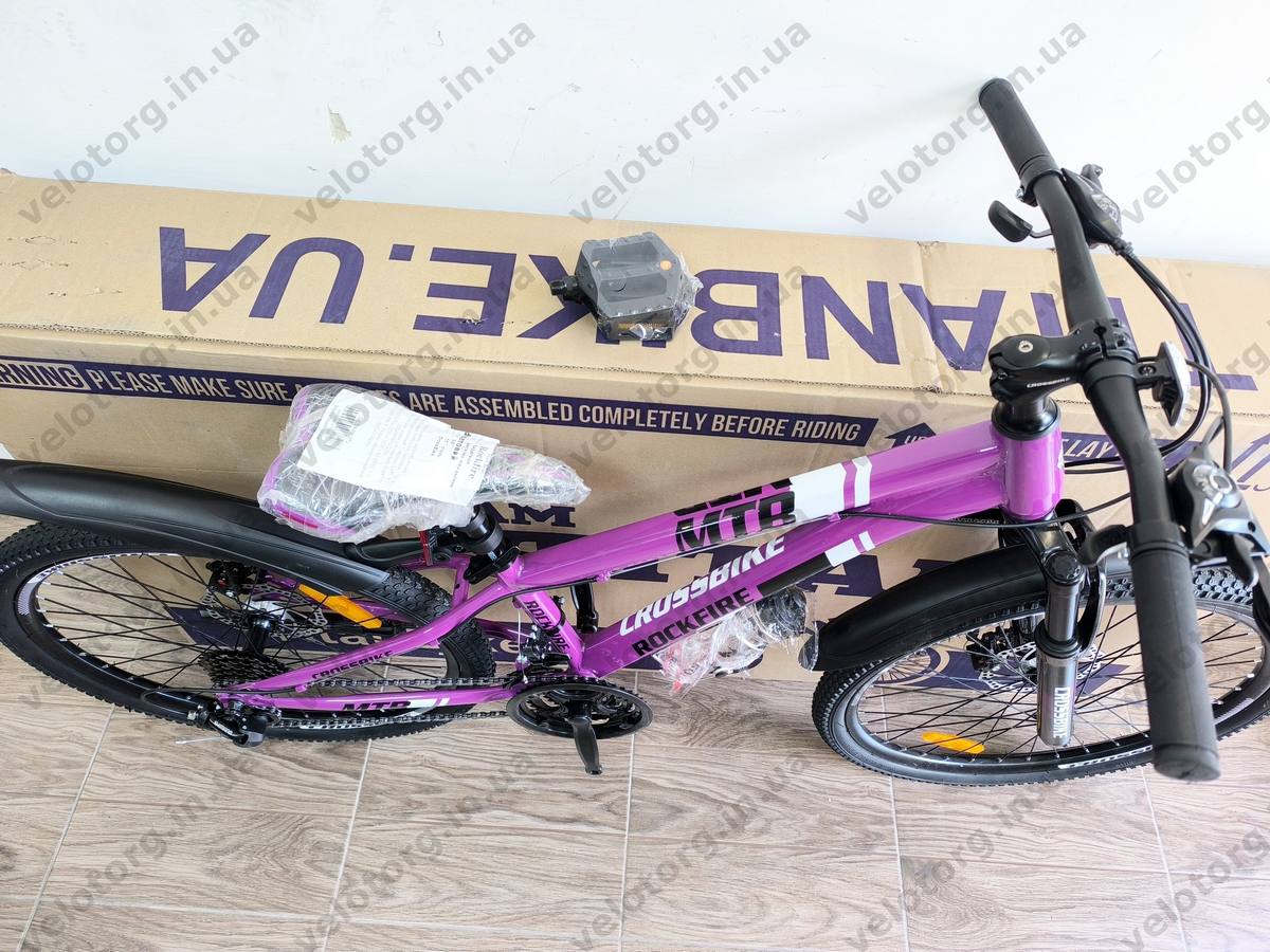 Велосипед CrossBike 24" Rockfire рама 11" purple