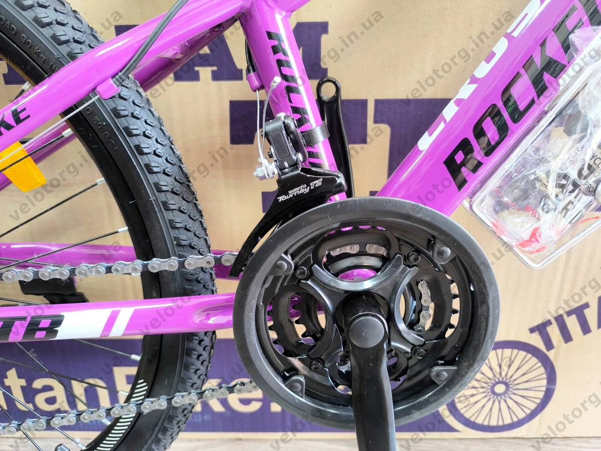 Велосипед CrossBike 24" Rockfire рама 11" purple