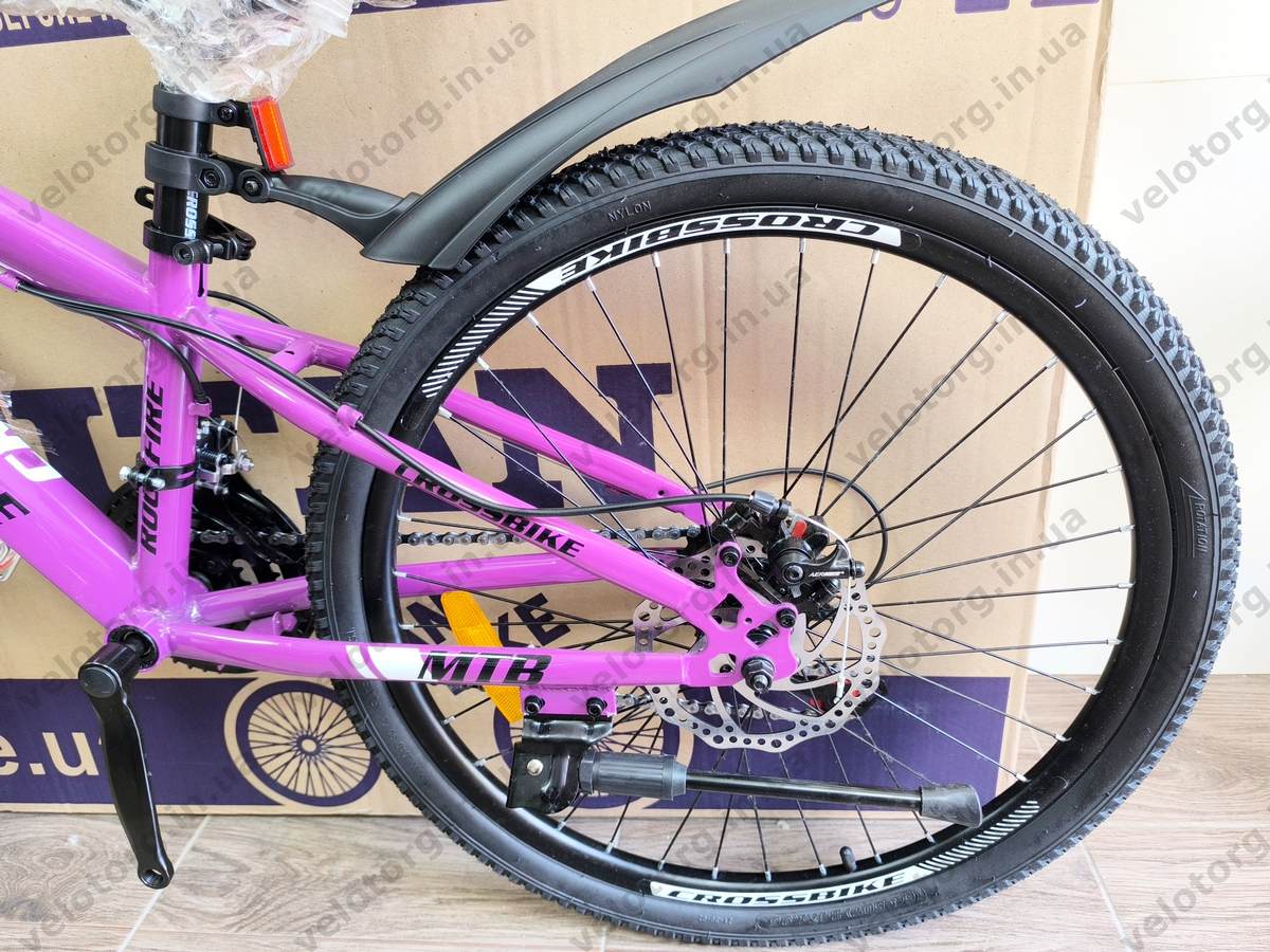 Велосипед CrossBike 24" Rockfire рама 11" purple