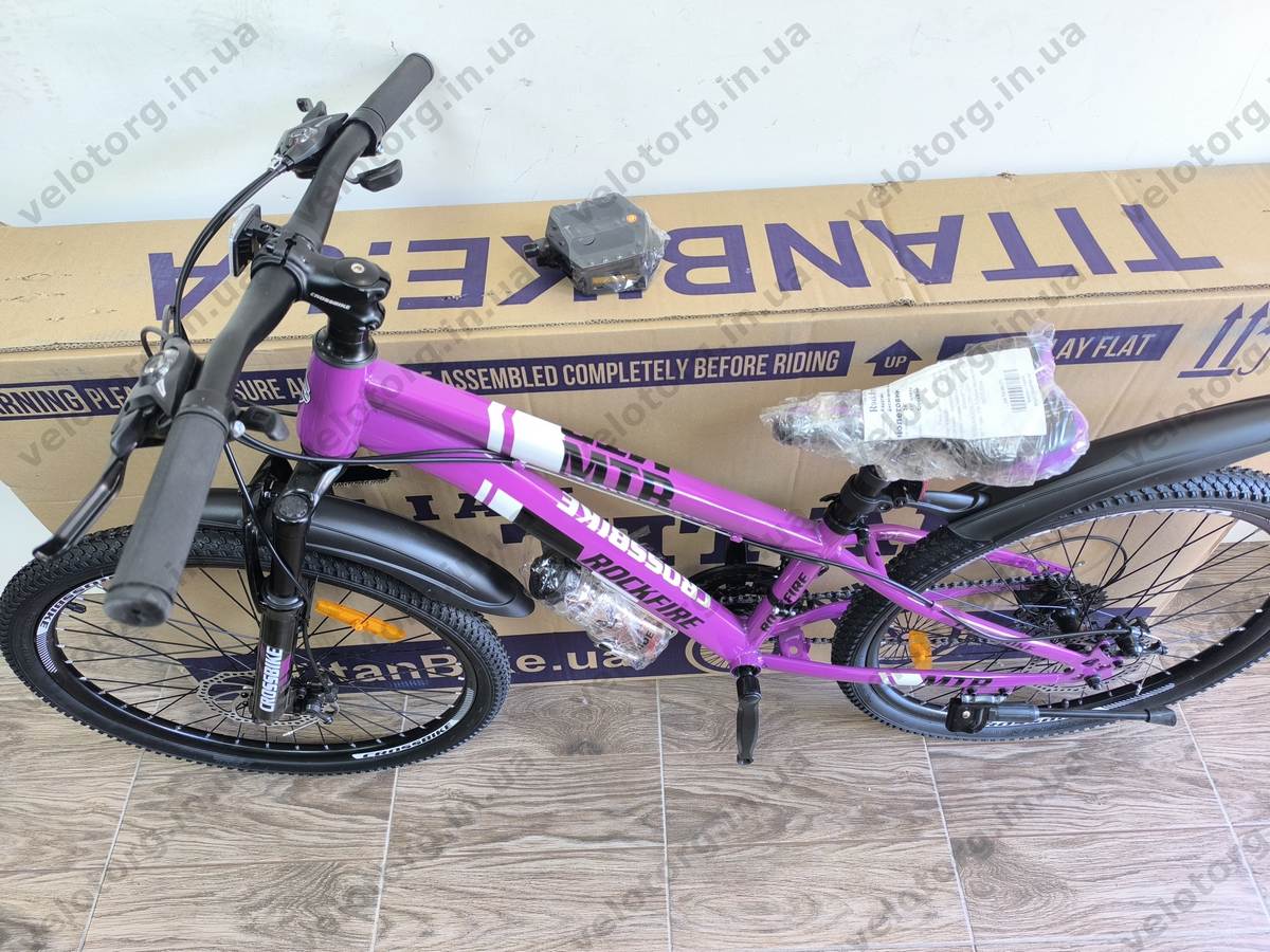 Велосипед CrossBike 24" Rockfire рама 11" purple