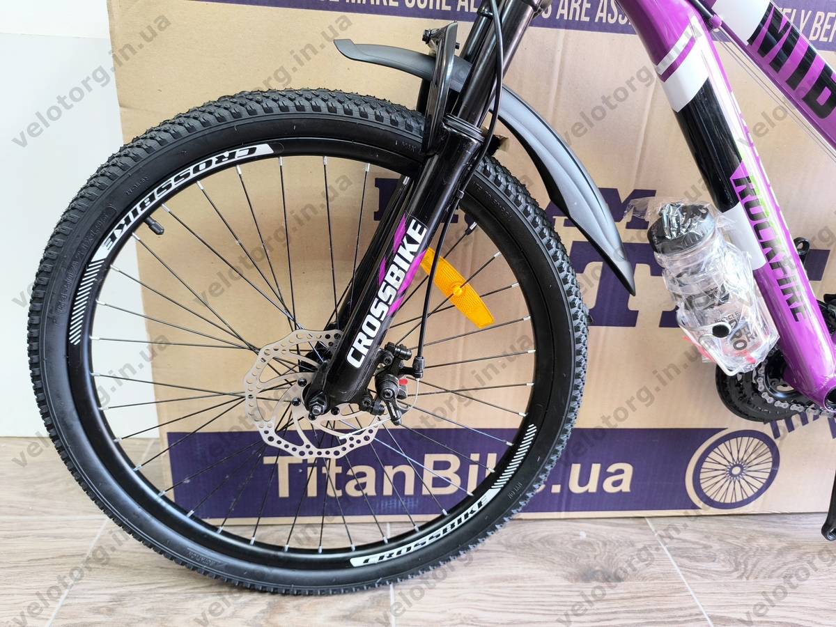 Велосипед CrossBike 24" Rockfire рама 11" purple