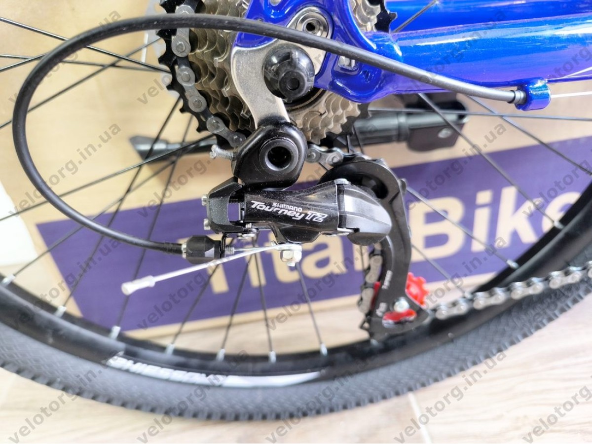 Велосипед Crossbike 24" Ultra 2026 Рама 12" blue-white алюмінієвий