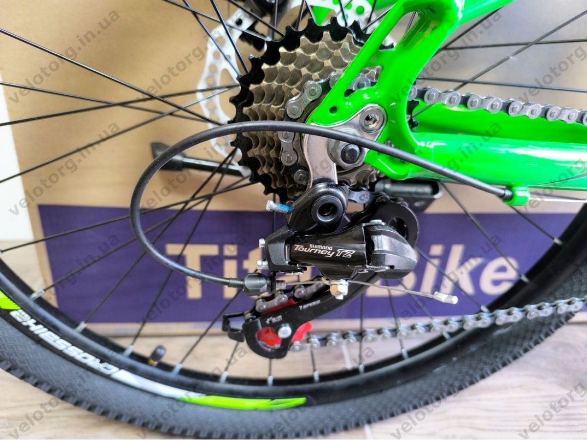 Велосипед Crossbike 24" Ultra 2026 Рама 12" green-black