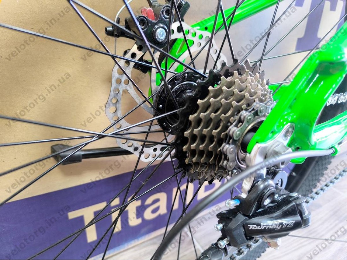 Велосипед Crossbike 24" Ultra 2026 Рама 12" green-black