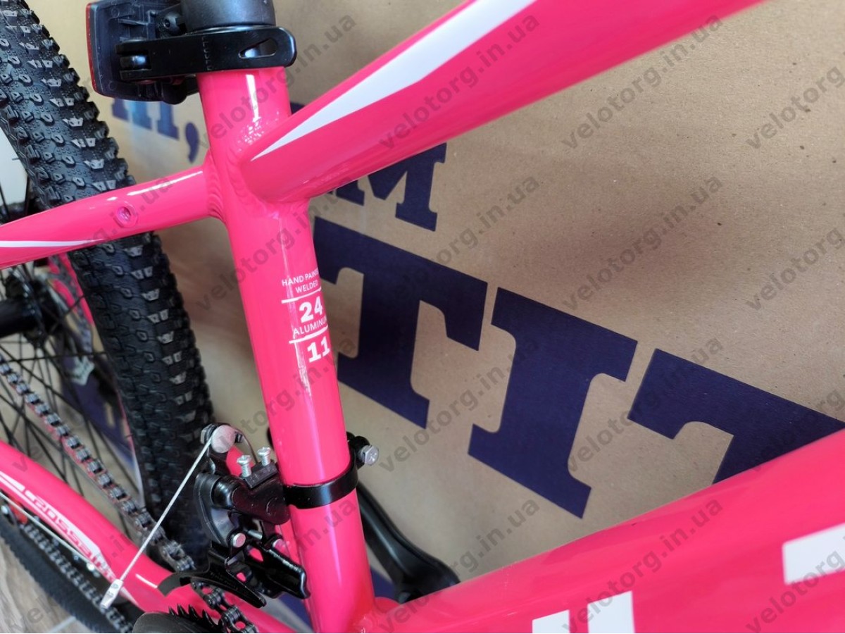 Велосипед Crossbike 24" Ultra 2026 Рама 12" pink-white рожевий