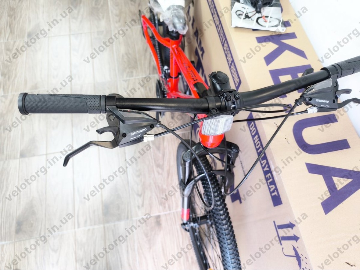 Велосипед Crossbike 24" Ultra 2026 Рама 12" red-black алюмінієвий