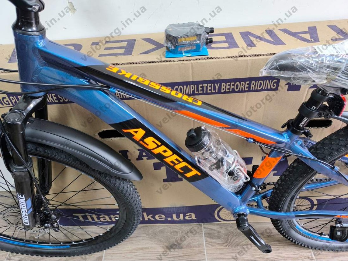 Велосипед Crossbike 26" Aspect Рама 13" blue
