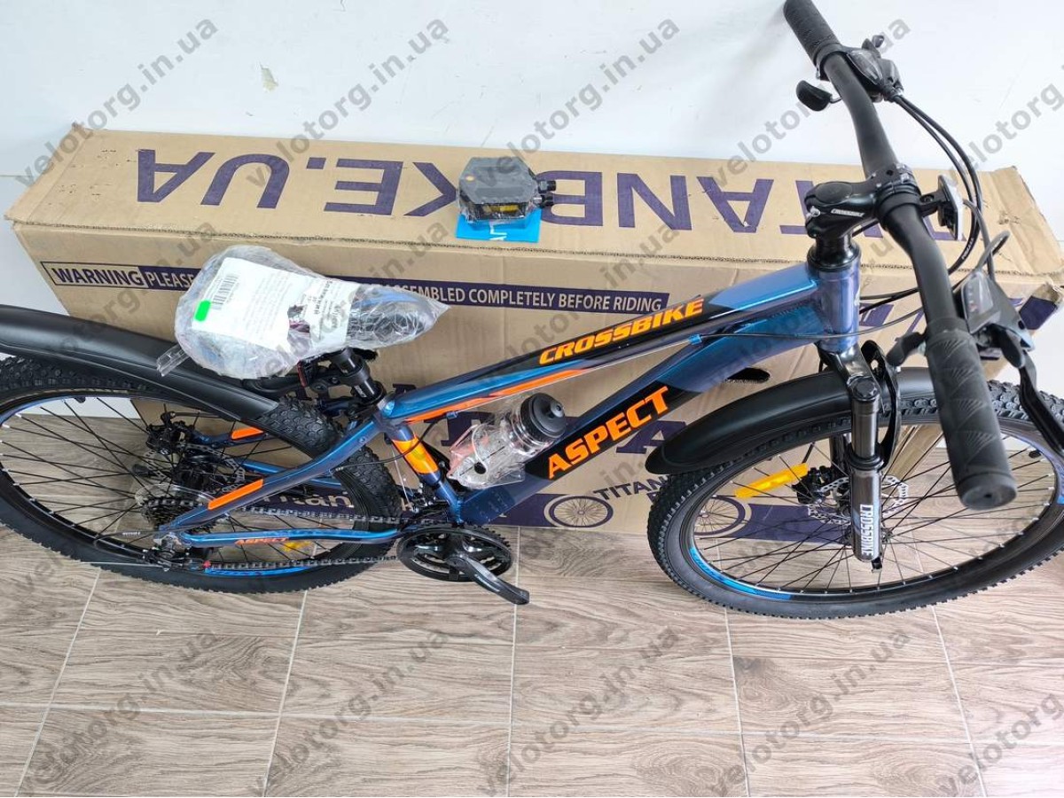 Велосипед Crossbike 26" Aspect Рама 13" blue