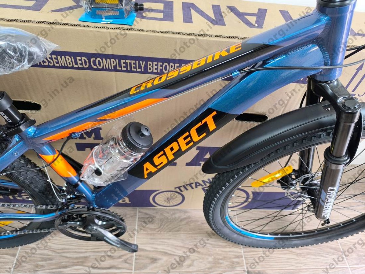 Велосипед Crossbike 26" Aspect Рама 13" blue