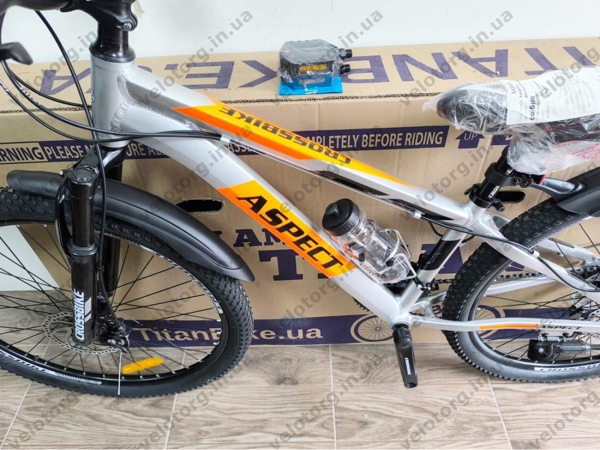 Велосипед Crossbike 26" Aspect Рама 13" silver