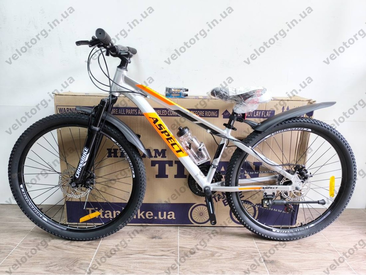 Велосипед Crossbike 26" Aspect Рама 13" silver