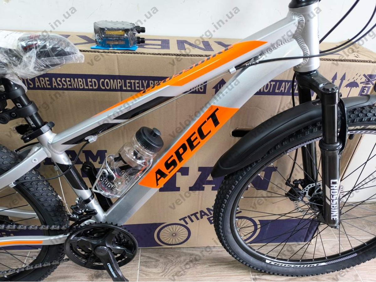 Велосипед Crossbike 26" Aspect Рама 13" silver