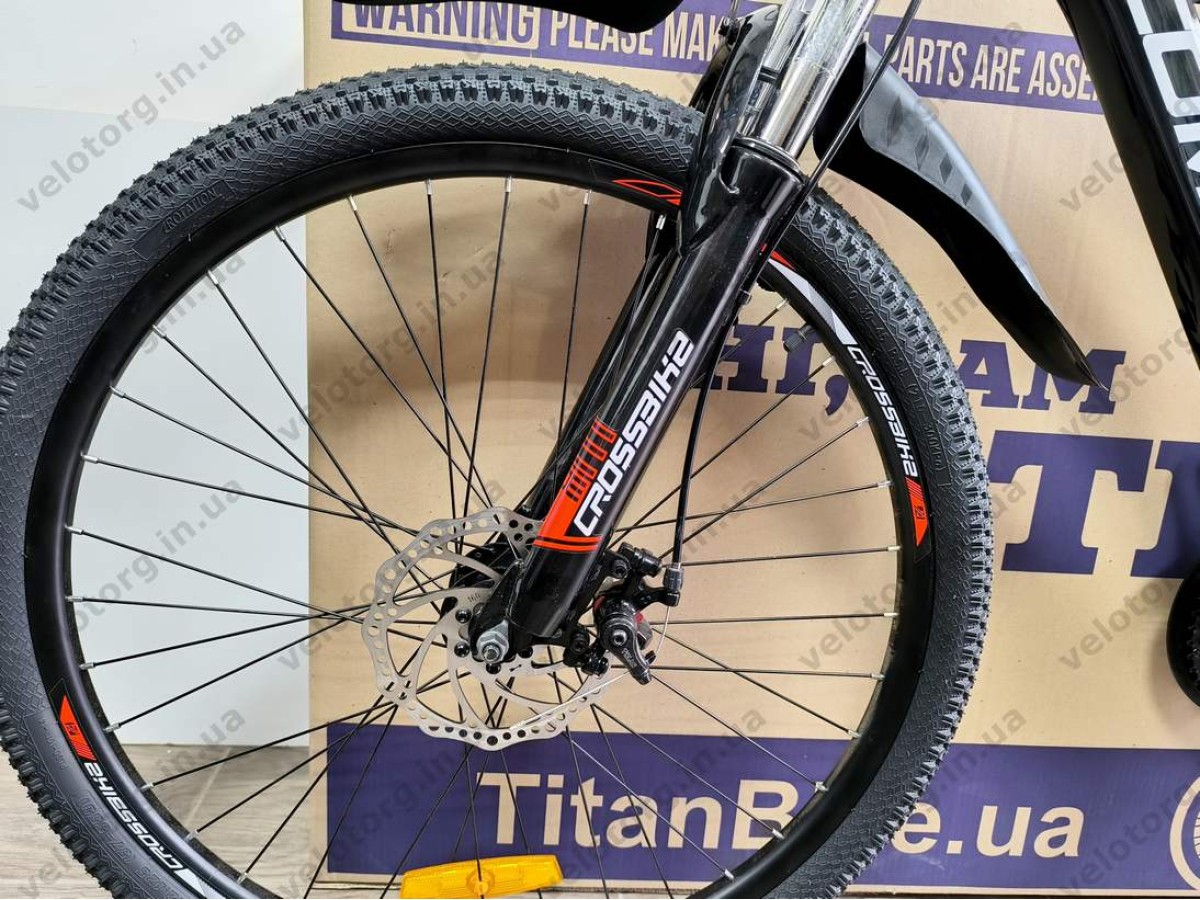 Велосипед Crossbike 26" Compass Рама 12.5" black-red