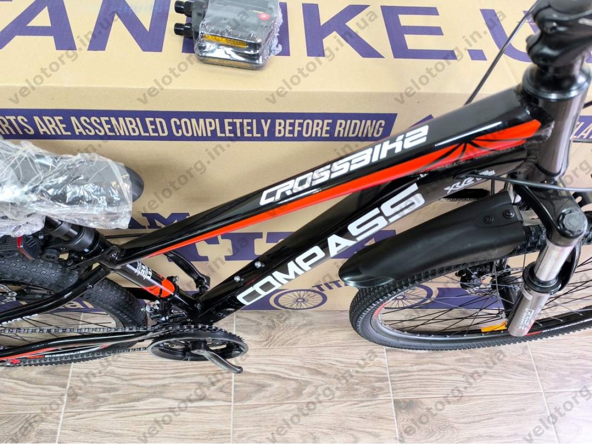 Велосипед Crossbike 26" Compass Рама 12.5" black-red