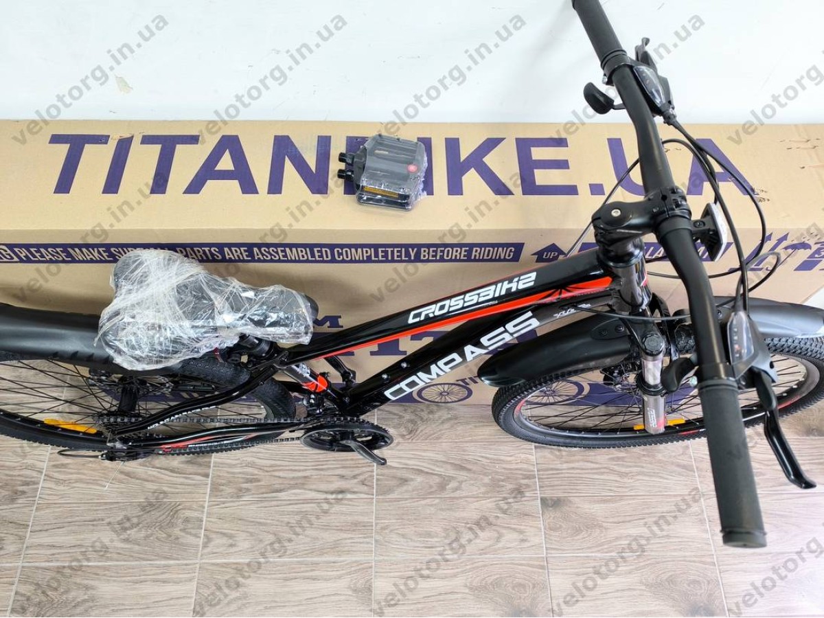 Велосипед Crossbike 26" Compass Рама 12.5" black-red