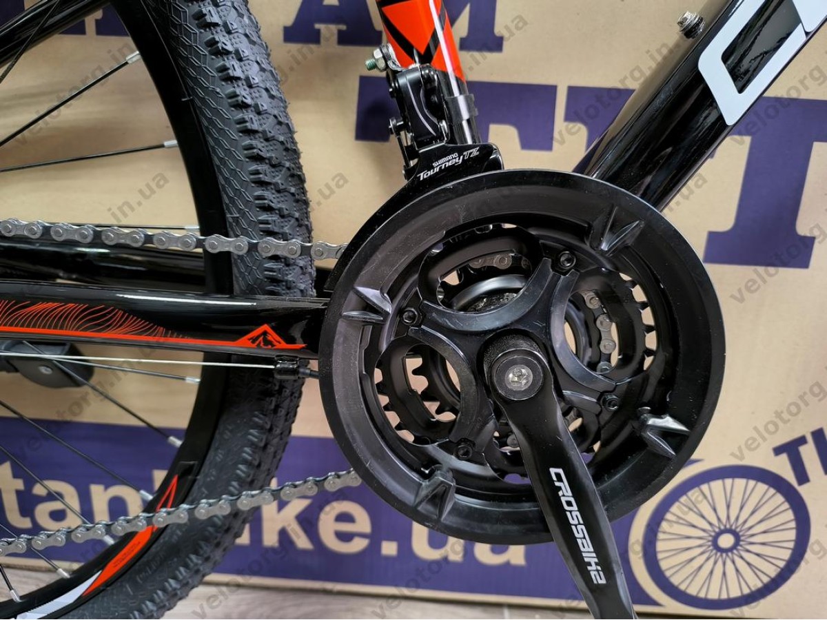 Велосипед Crossbike 26" Compass Рама 12.5" black-red