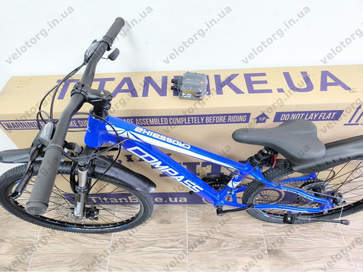 Велосипед Crossbike 26" Compass Рама 12.5" blue-white