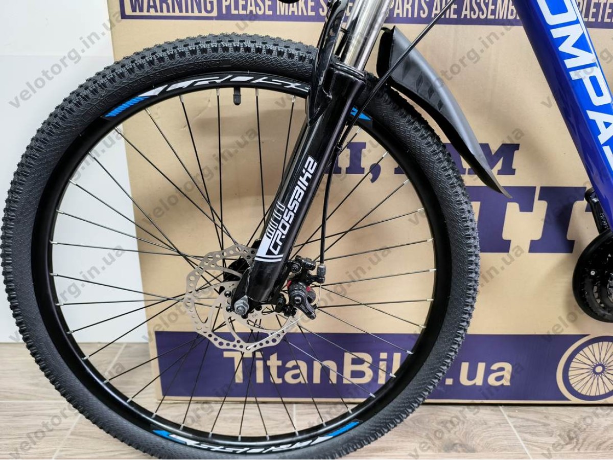 Велосипед Crossbike 26" Compass Рама 12.5" blue-white