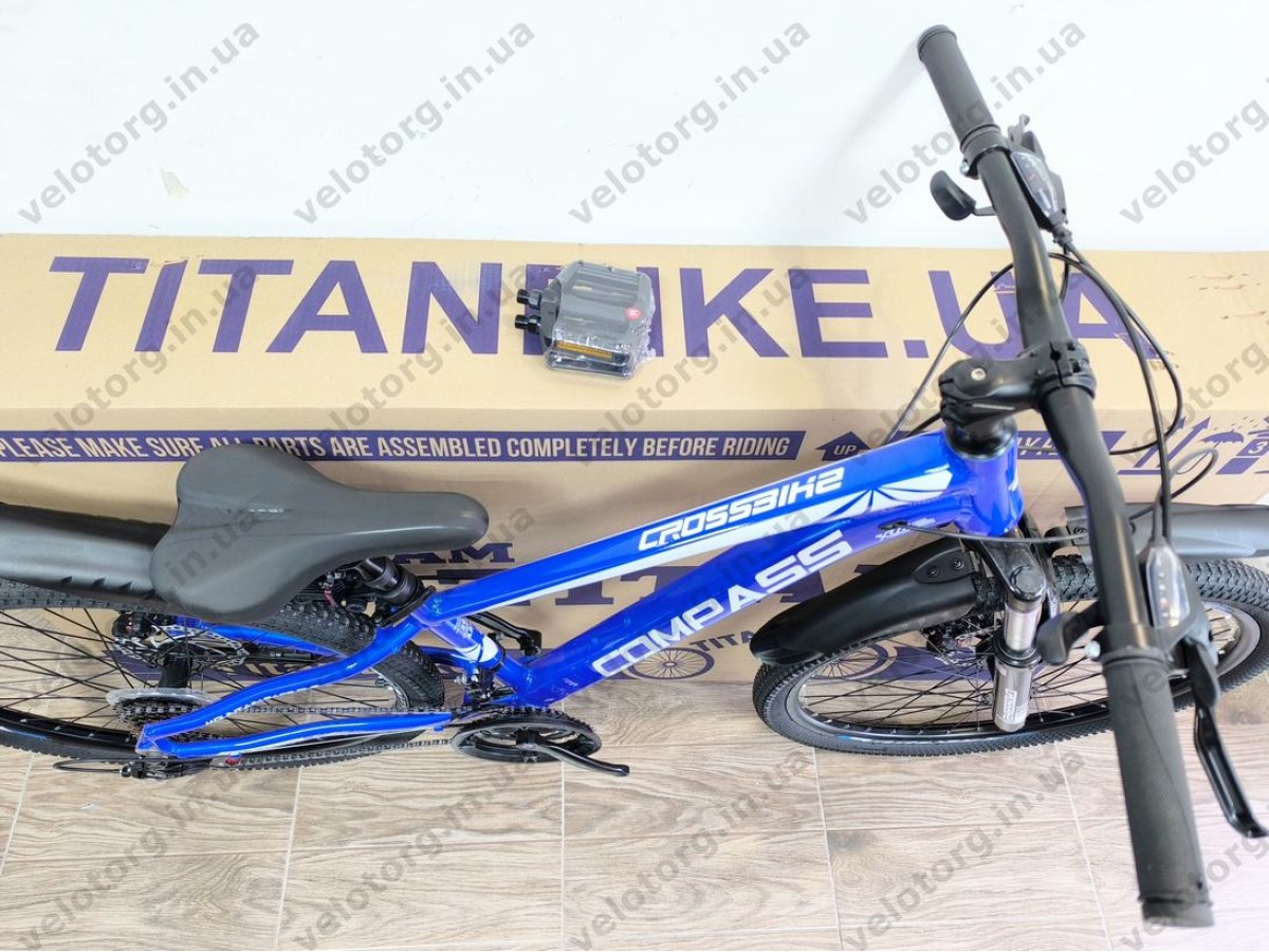 Велосипед Crossbike 26" Compass Рама 12.5" blue-white