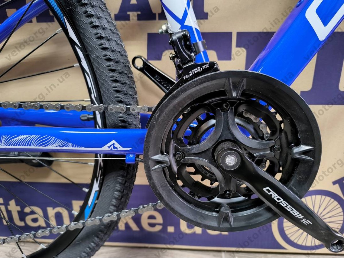 Велосипед Crossbike 26" Compass Рама 12.5" blue-white