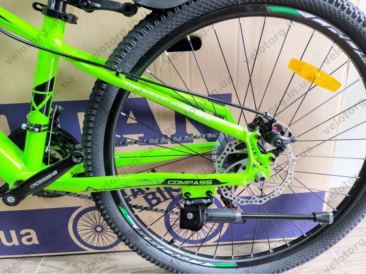 Велосипед Crossbike 26" Compass Рама 12.5" green-black