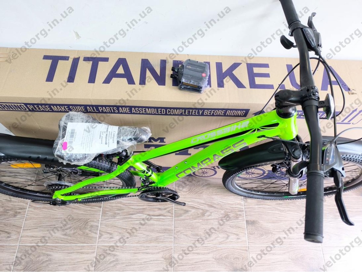 Велосипед Crossbike 26" Compass Рама 12.5" green-black