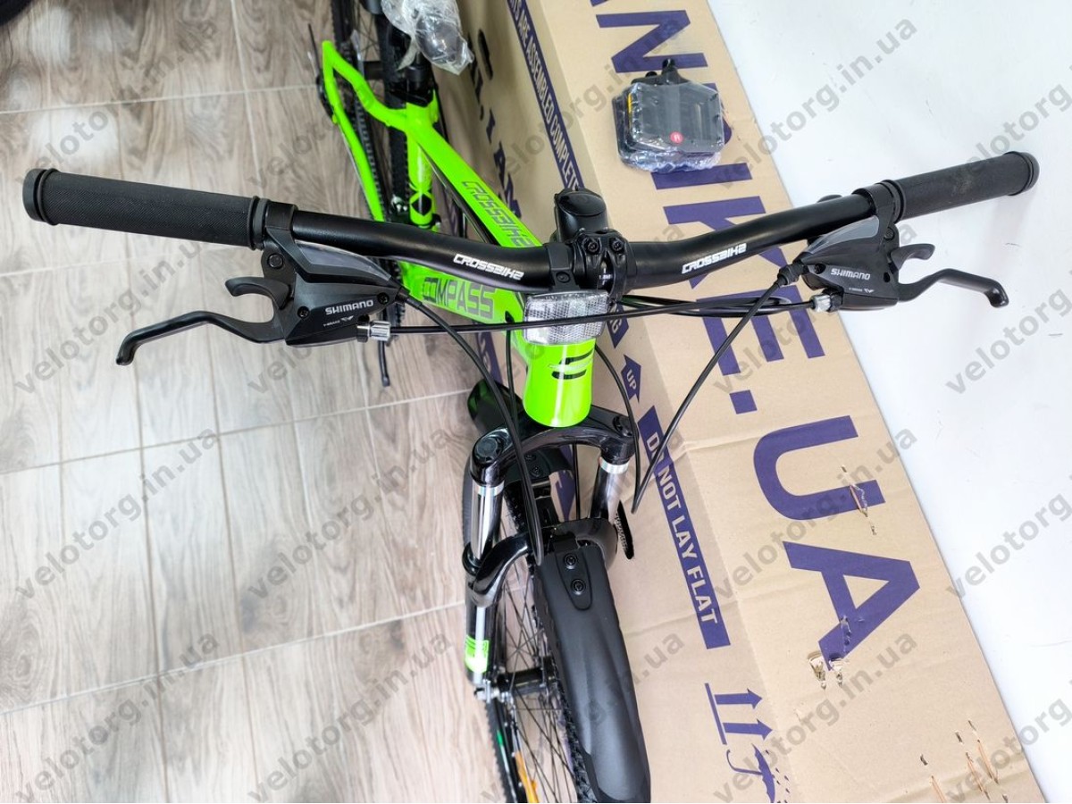 Велосипед Crossbike 26" Compass Рама 12.5" green-black