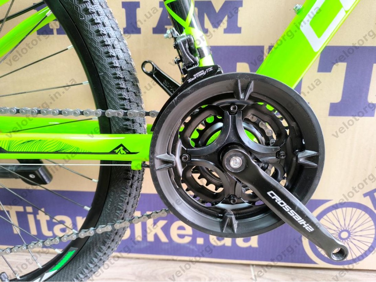 Велосипед Crossbike 26" Compass Рама 12.5" green-black