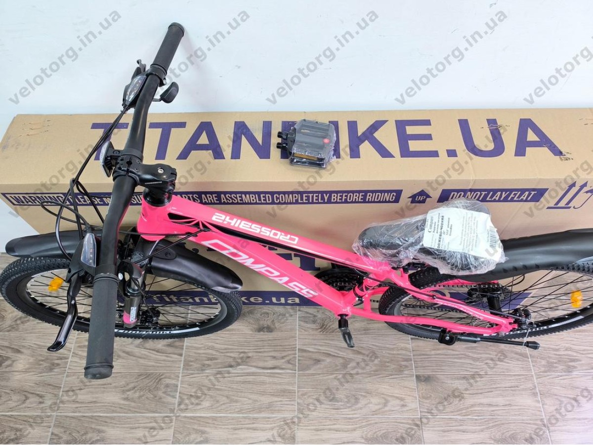 Велосипед Crossbike 26" Compass Рама 12.5" pink-black