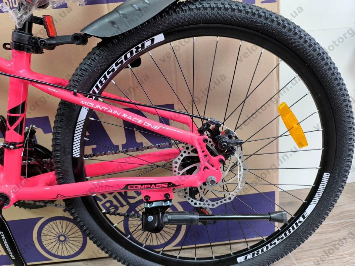 Велосипед Crossbike 26" Compass Рама 12.5" pink-black