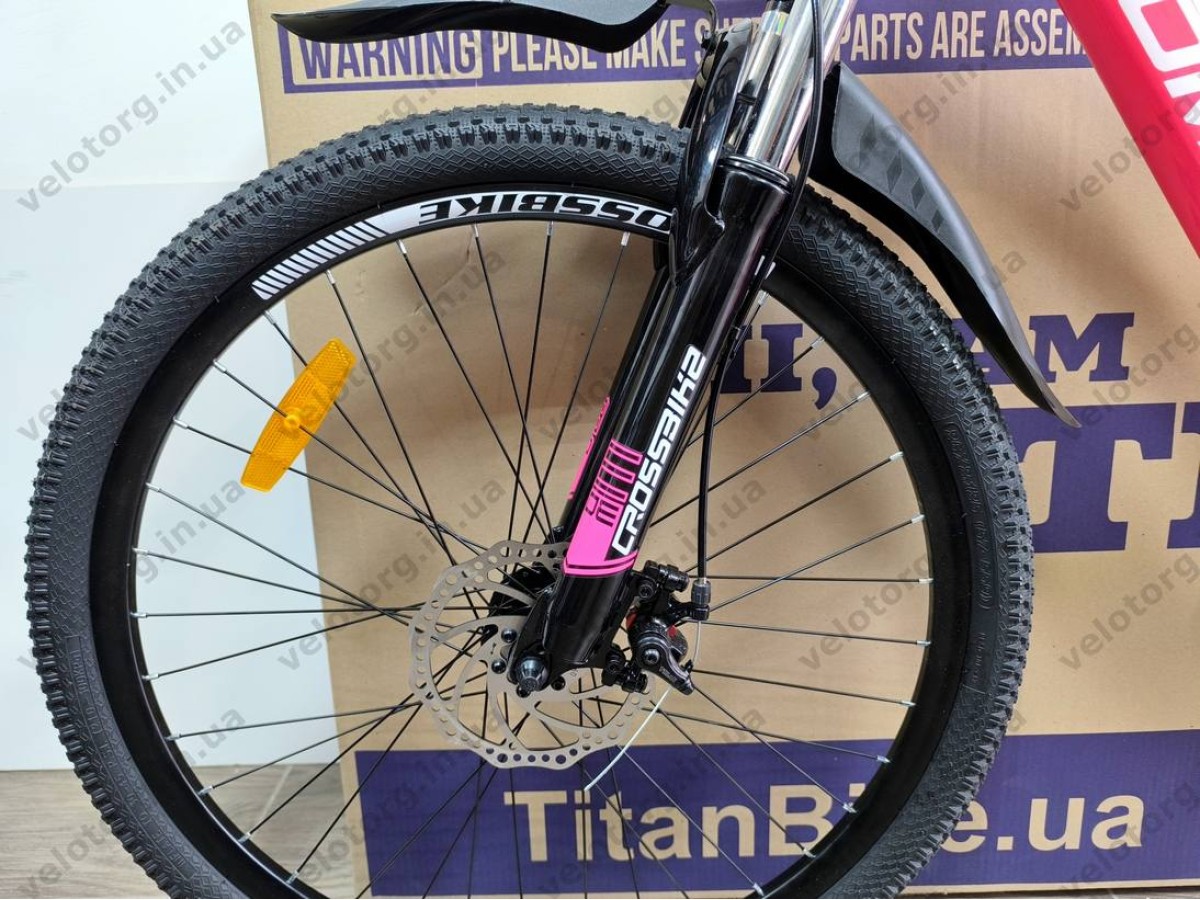 Велосипед Crossbike 26" Compass Рама 12.5" pink-black