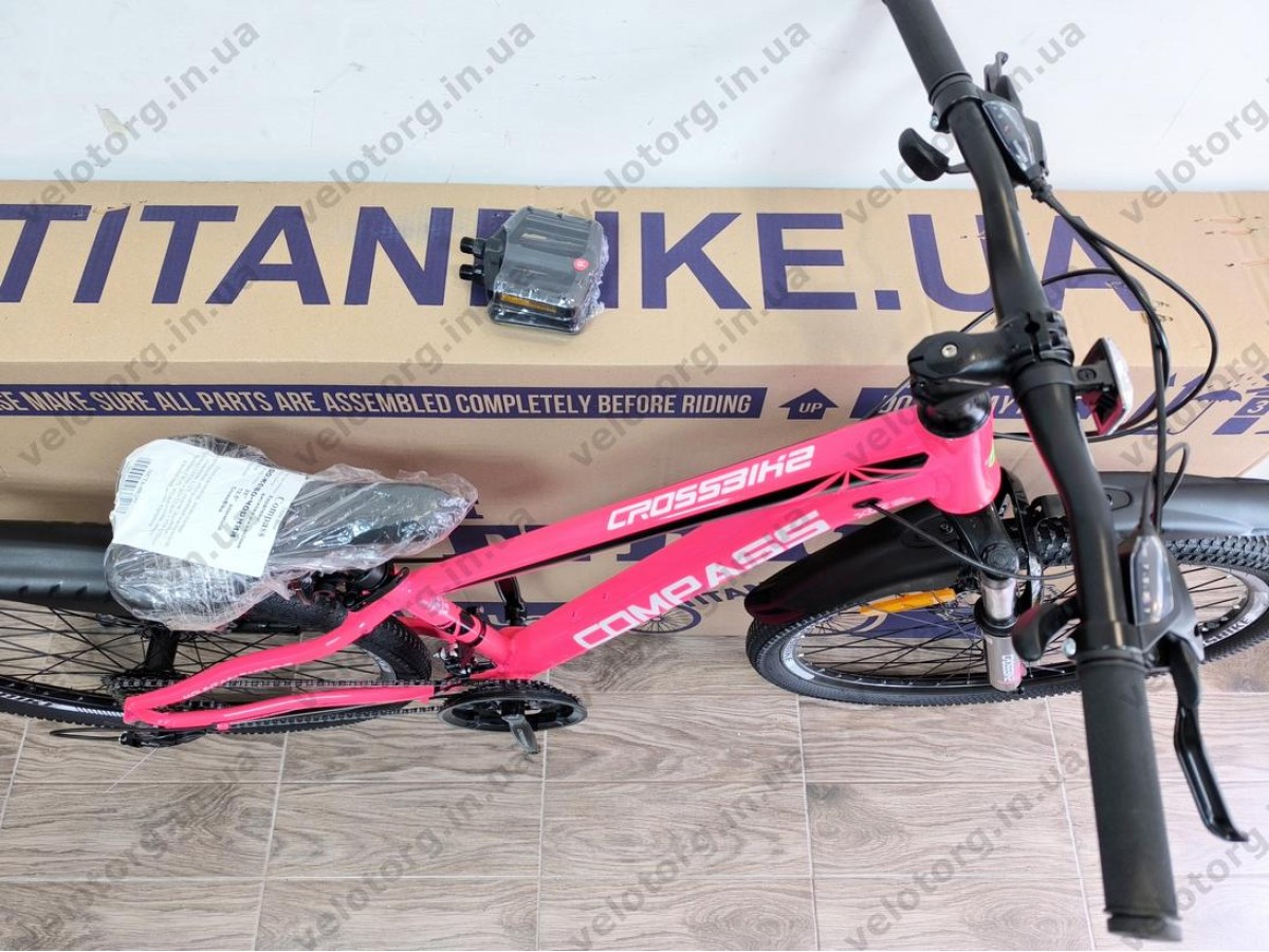 Велосипед Crossbike 26" Compass Рама 12.5" pink-black
