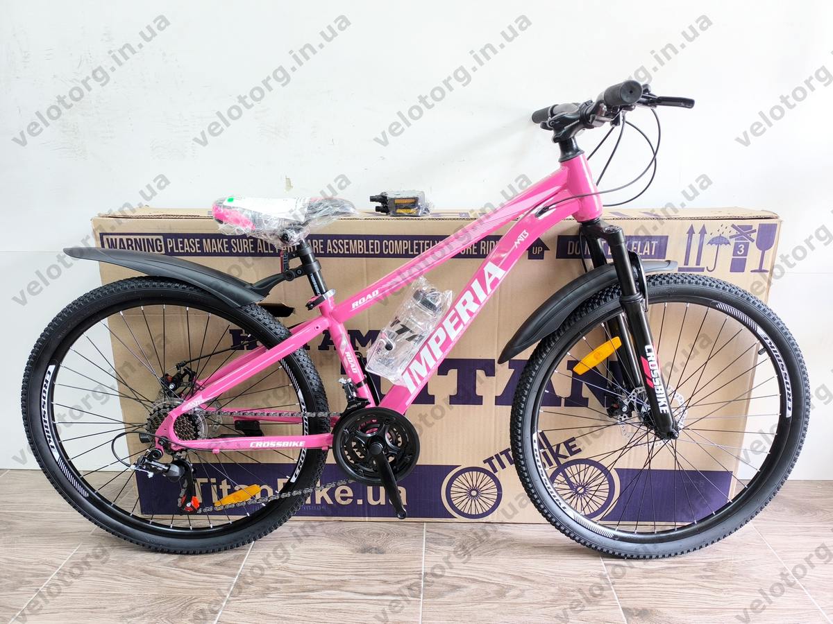 Велосипед CrossBike 26" Imperia рама 13" Pink