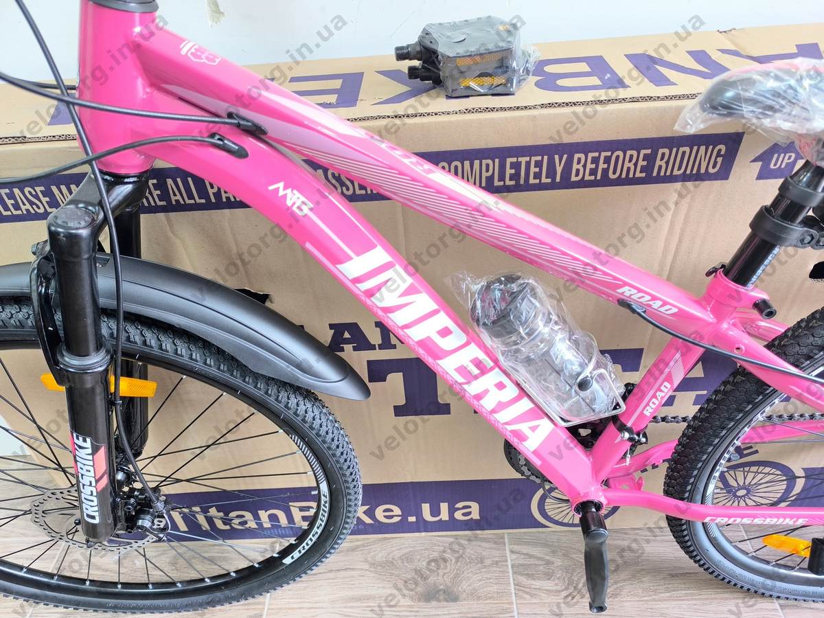 Велосипед CrossBike 26" Imperia рама 13" Pink