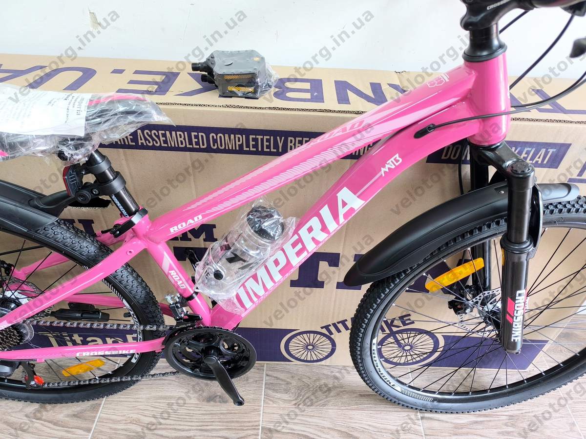 Велосипед CrossBike 26" Imperia рама 13" Pink