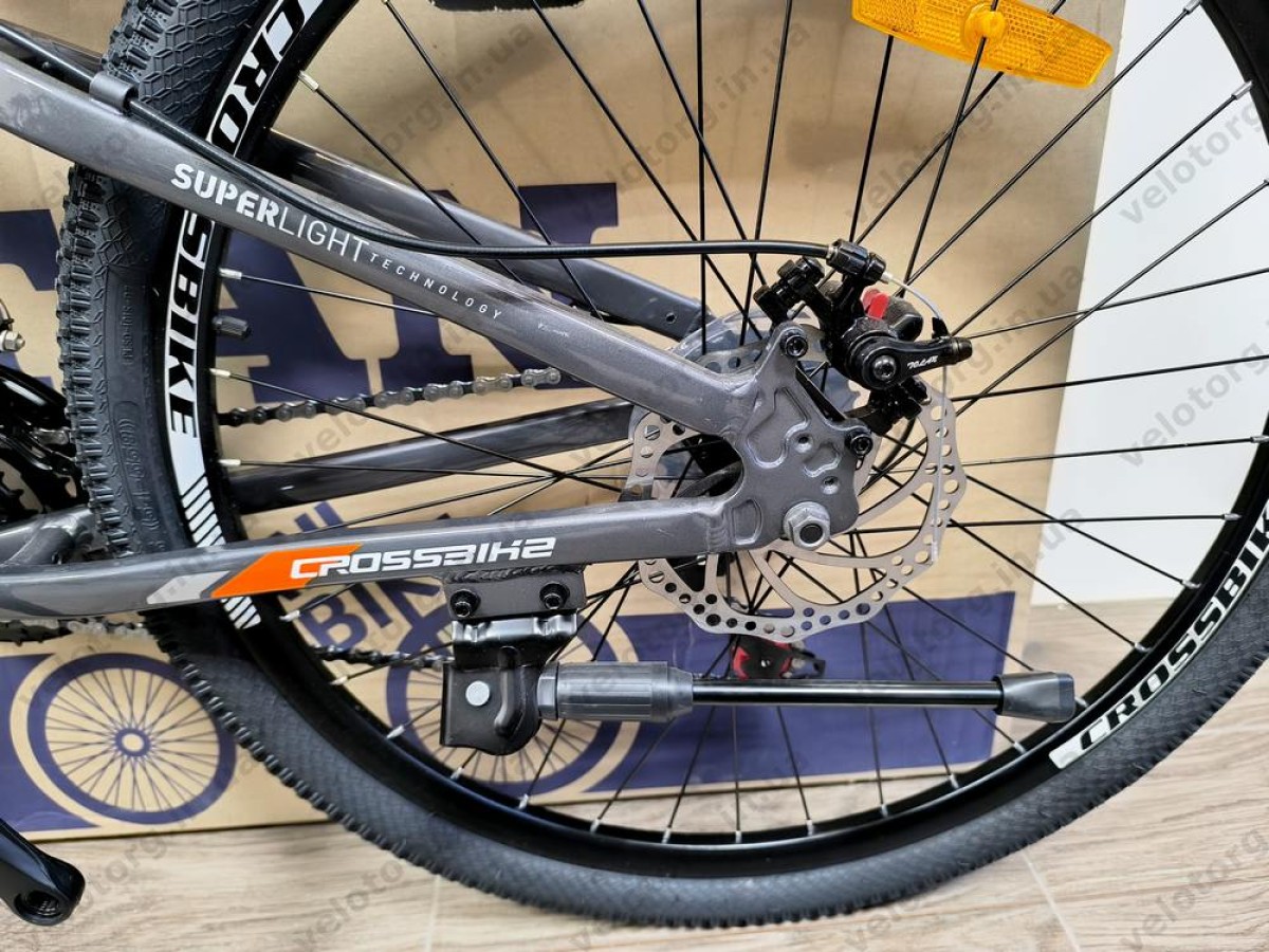 Велосипед Crossbike 26" Lion 2025 Рама 12" grey-orange, Сіро-оранжевий