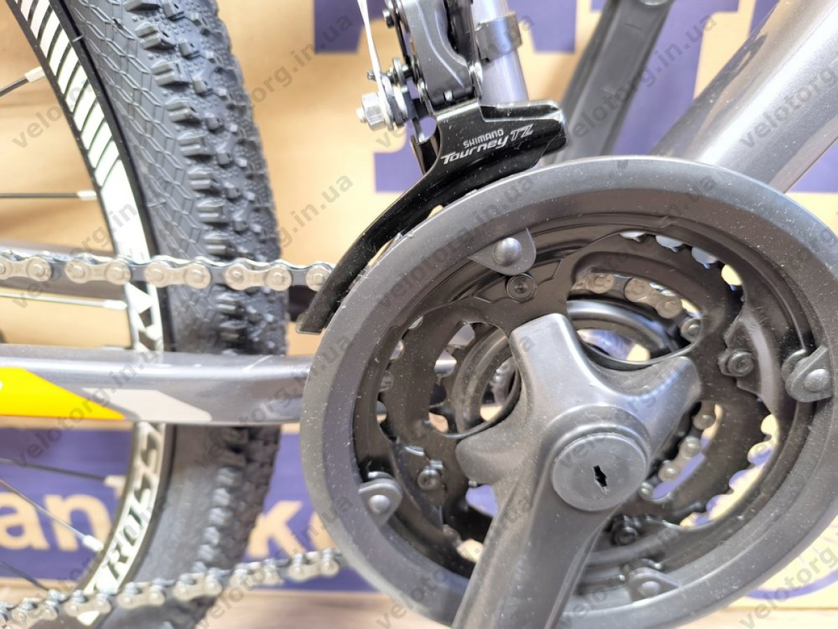 Велосипед Crossbike 26" Lion 2025 Рама 12" grey-orange, Сіро-оранжевий