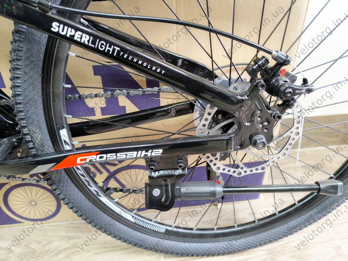 Велосипед Crossbike 26" Lion 2025 - Рама 13", Чорно-червоний