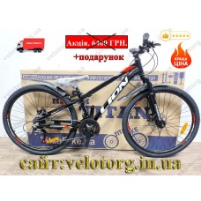 Велосипед Crossbike 26" Lion 2025 Рама 12" black-red