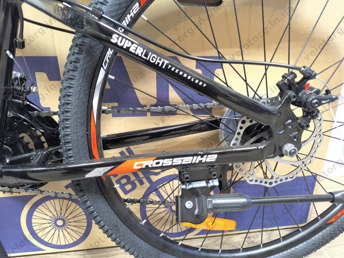 Велосипед Crossbike 26" Lion 2025 Рама 12" black-red, Чорно-червоний