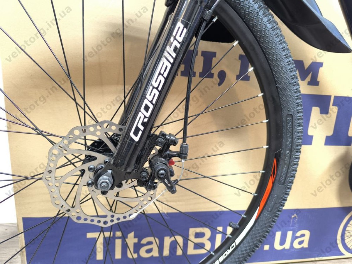 Велосипед Crossbike 26" Lion 2025 Рама 12" black-red, Чорно-червоний