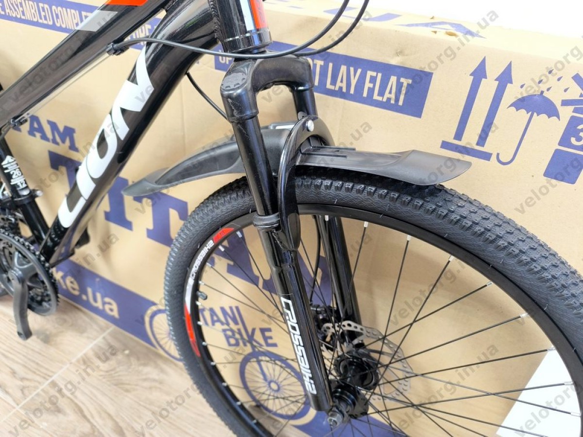 Велосипед Crossbike 26" Lion 2025 Рама 12" black-red, Чорно-червоний